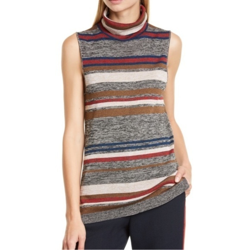 Veronica Beard Esther Stripe Turtleneck